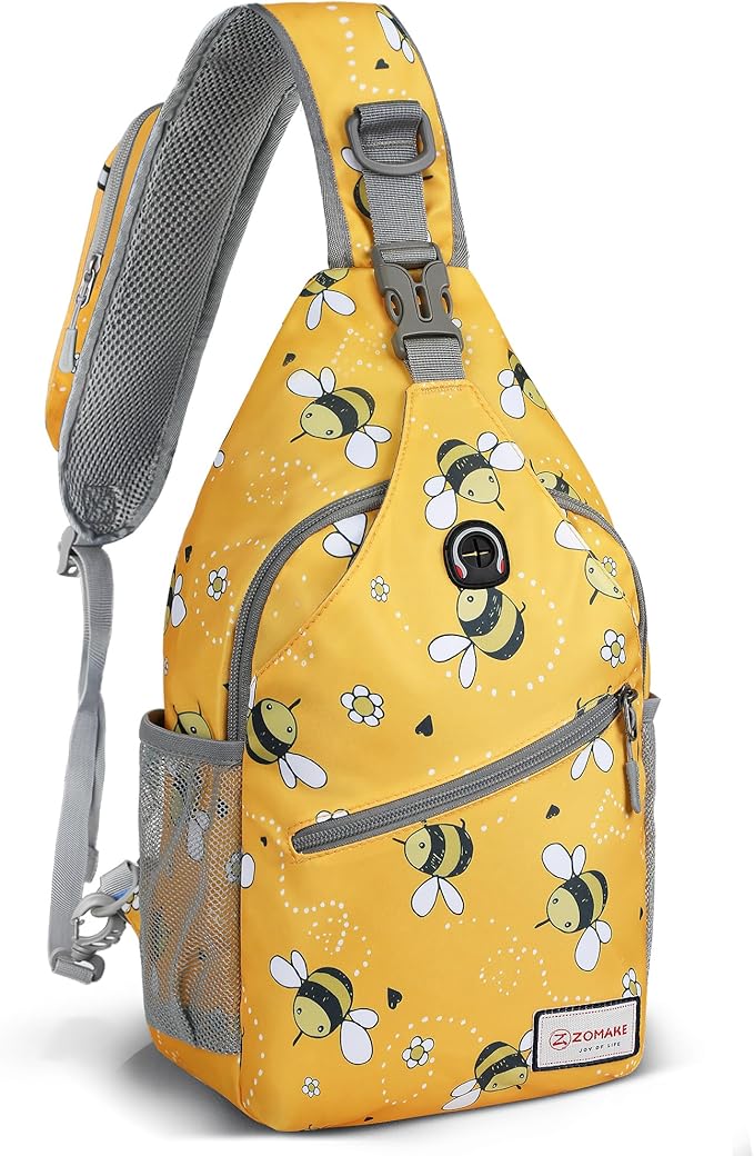 ZOMAKE Sling Bag,Small Crossbody Sling Backpack,Water Resistant Shoulder Daypack for Travel,Anti