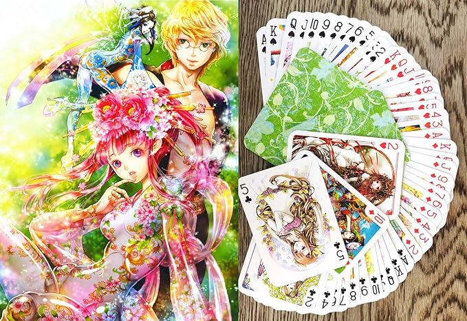 Anime Playing Cards # Poker Deck 54 Cards All Different # Nao Tsukiji Manga Artist Anime Yaoi
