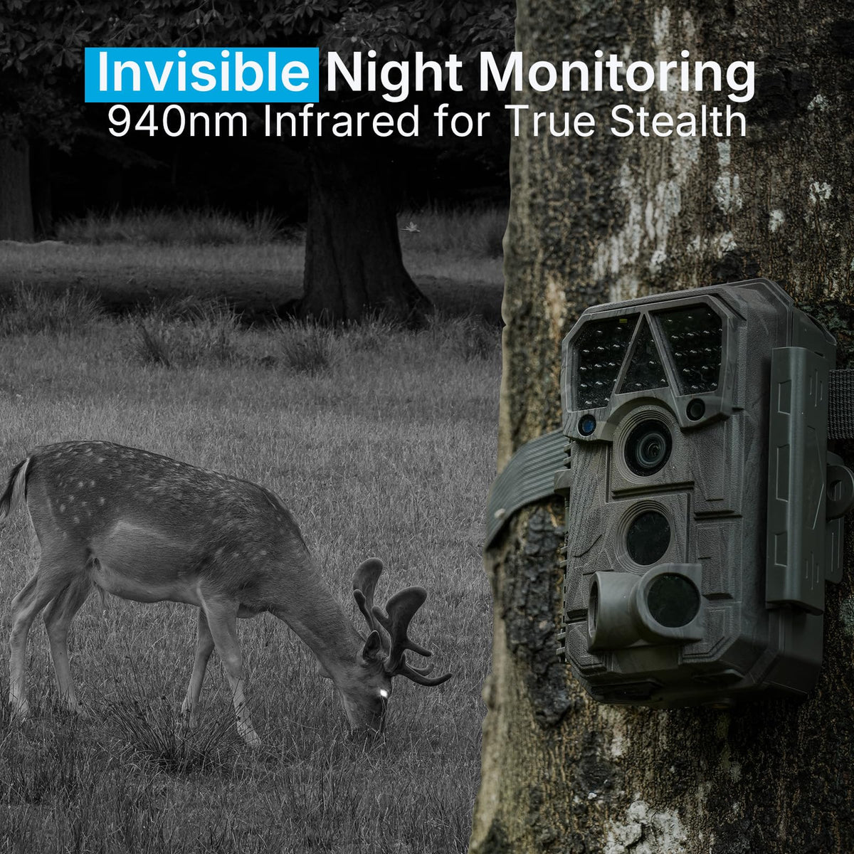 Meidase Trail Camera - 64MP, 1296p, Non-Cellular, Non-WiFi, Waterproof - product view 8