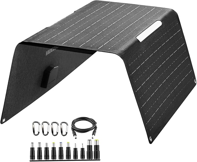 36W Portable Solar Panel with USB-A QC3.0 18W Charging for Phone,Ipad,Power Bank,Camping,IPX4
