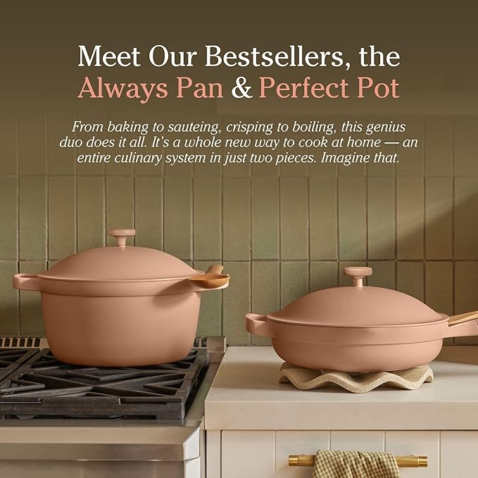 Our Place Cookware Duo - 7-Piece Set Including the Always Pan, Perfect Pot and Spatulas |