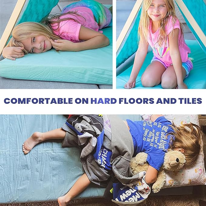 Hazli Matrix Comfort-Cell Memory Foam Camping Mattress Pad - Roll Up Mattress for Adults - Portable