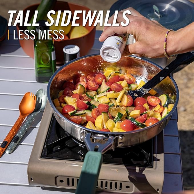 Gerber Gear ComplEAT Saute Pan - Portable Outdoor Saute Pan with Stainless Steel Construction
