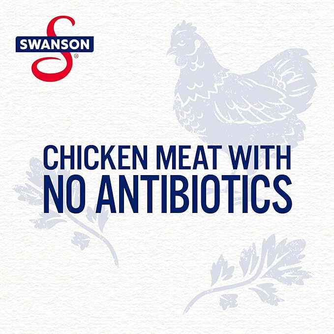 Swanson White and Dark Premium Chunk Canned Chicken Breast in Water, Fully Cooked Chicken, 9.75 OZ