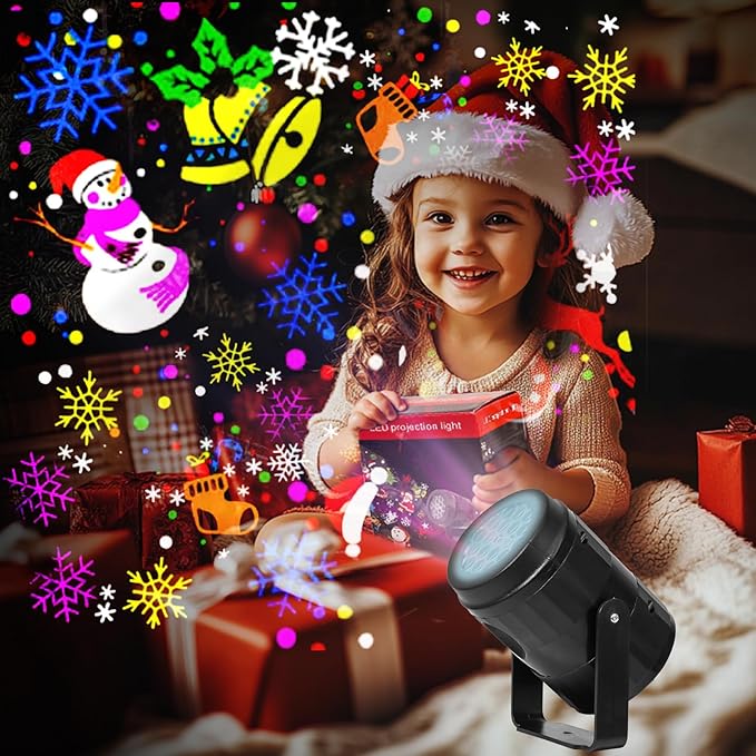 YNYFUNY Christmas Projector Lights Outdoor/Indoor, Led Projector Decorative Lighting for Christmas