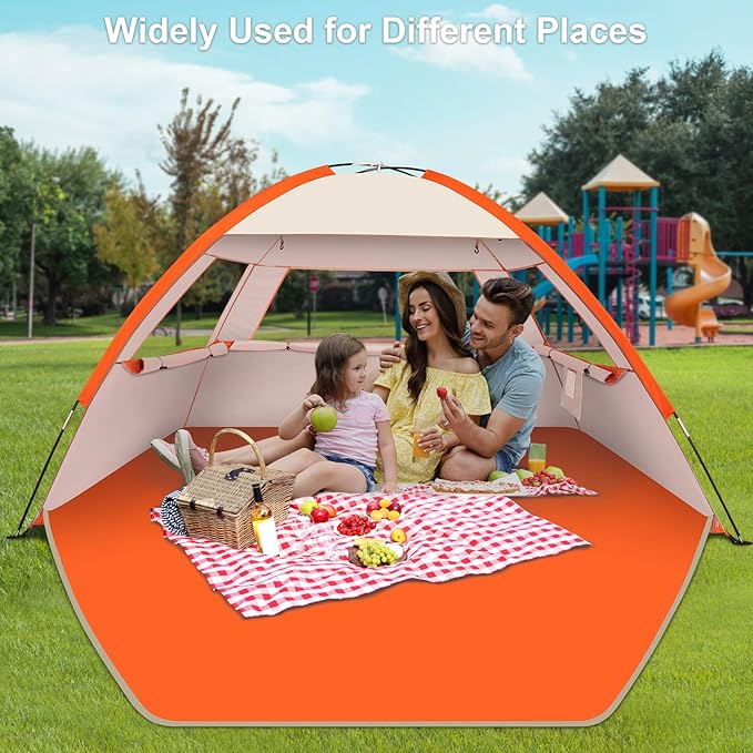 Gorich Beach Tent Sun Shelter for 3/4-5/6-7/8-10 Person with UPF 50ï¼?UV Protection, Lightweight &
