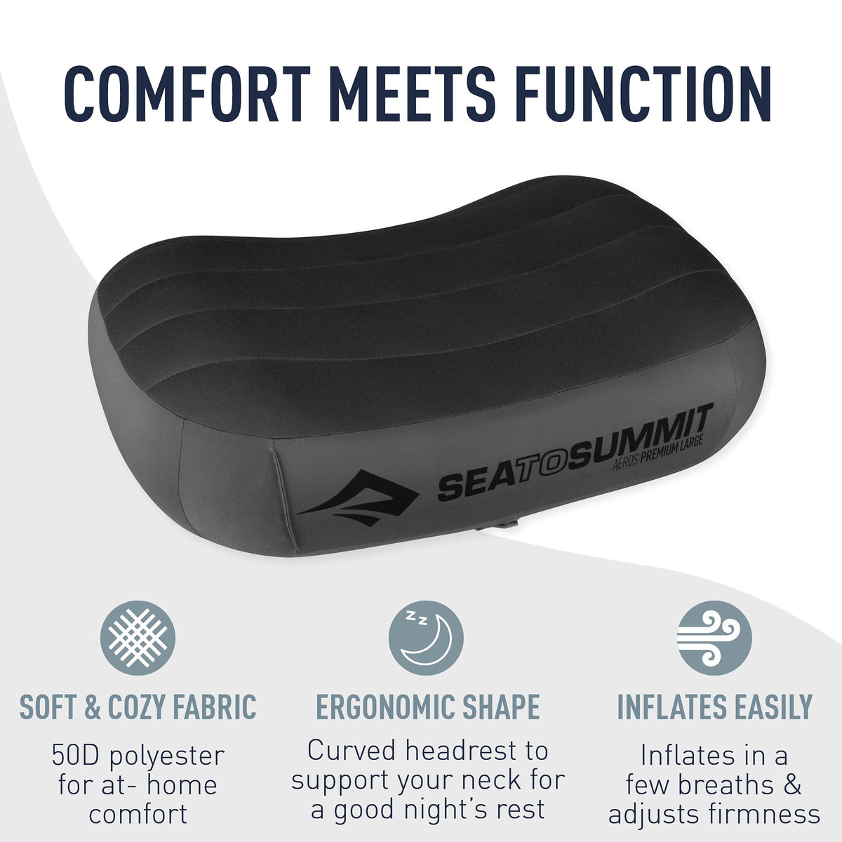 Sea to Summit Aeros Premium Inflatable Pillow, Regular, Lime