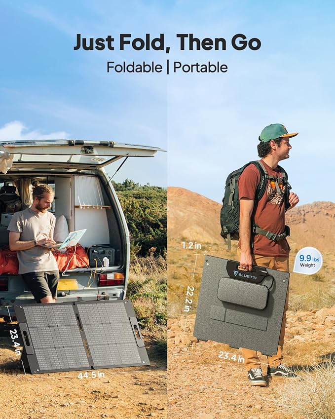 BLUETTI Elite 100 V2 Solar Generator with 100W Solar Panel (Ships Separately), 1024Wh Portable