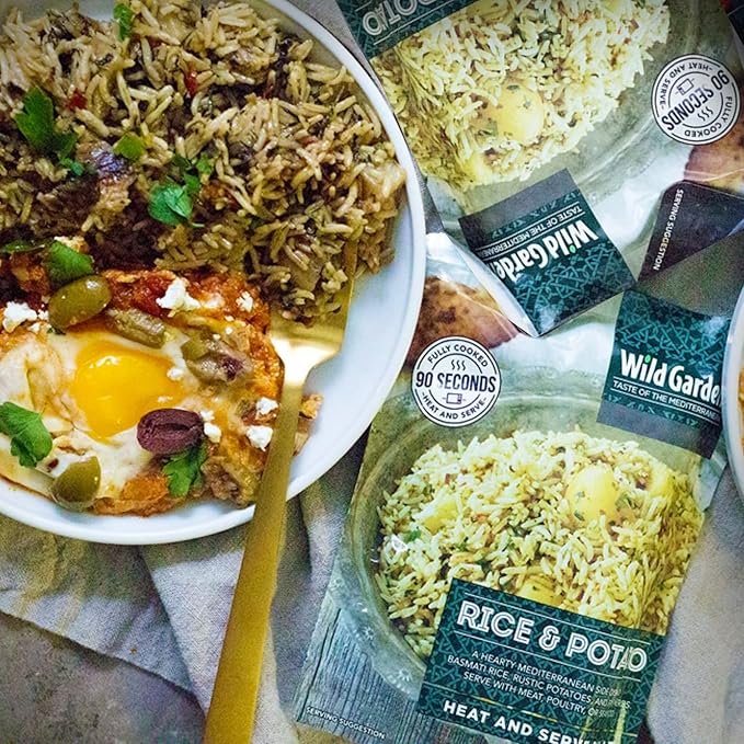 Wild Garden Heat and Serve Pilaf, Rice & Potato, Fully Cooked, Ready to Eat, Microwavable 8.8 oz, 6