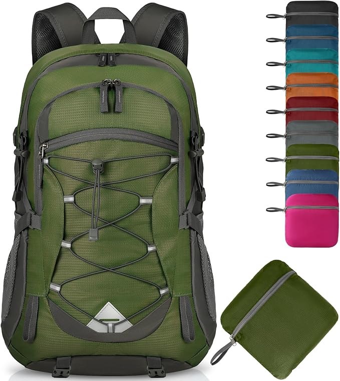 IGOLUMON Hiking Backpack 40L Packable Lightweight Camping Backpack Men Women Waterproof Hiking
