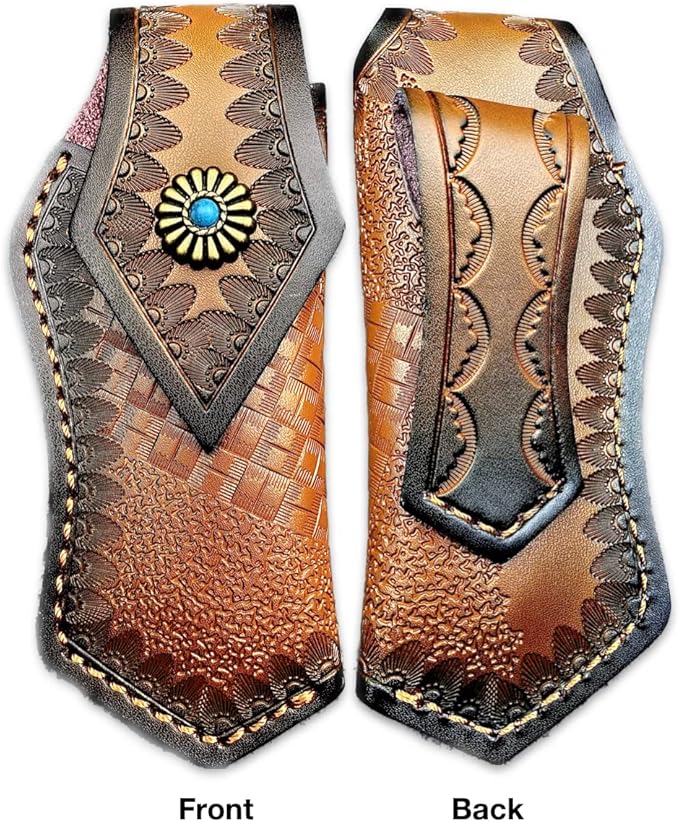 TACTICAL GEARZ Damascus Pocket Knife, Ebony Handle w/Carved Steel Head, Multi-Layered Damascus