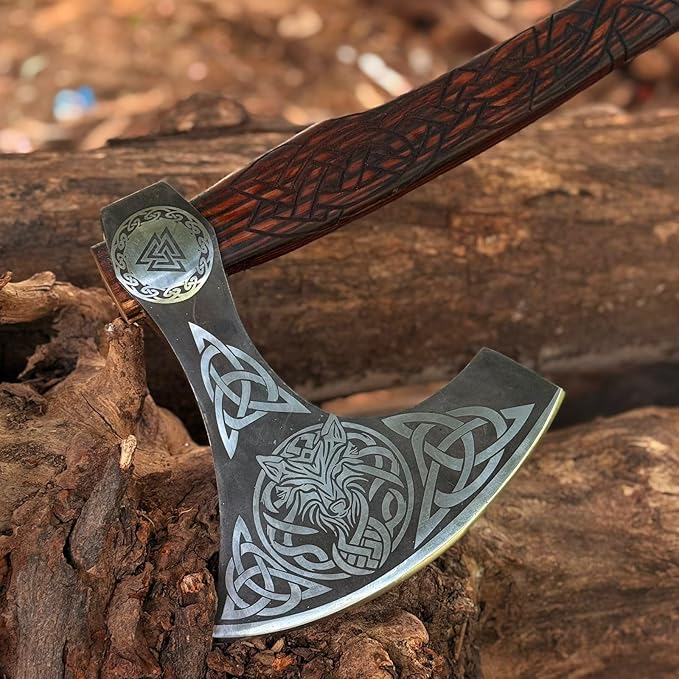[MDM King Tools] Custom Handmade Viking Axe Medieval Ax with Viking Gift, Hand Axes, Viking Gifts