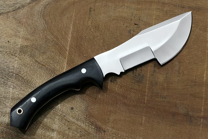 GCS Handmade D2 steel Hunting Knife G10 Handle Fixed Blade Knife Right Hand Scout Carry Buffalo