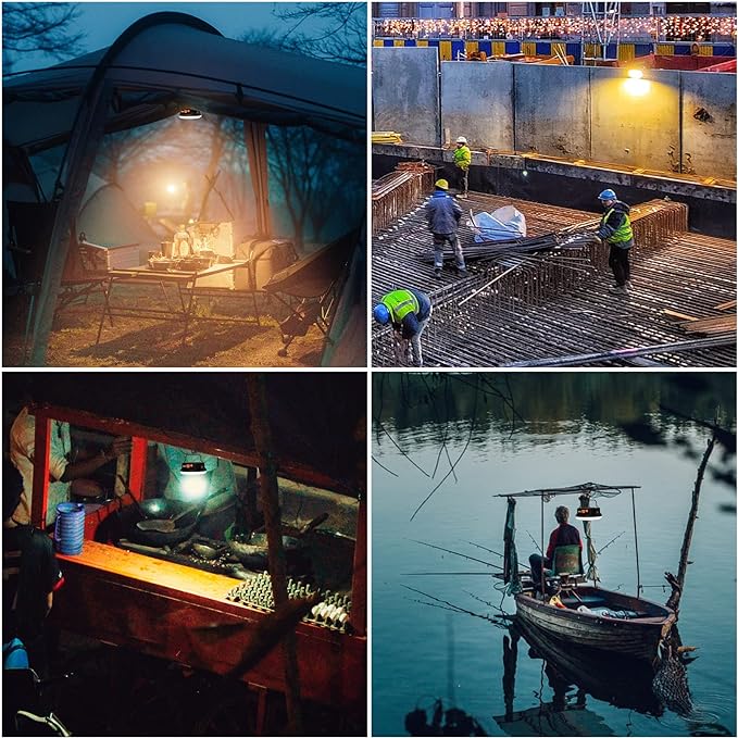 10000mAh 30W Rechargeable Camping Light with Remote 2500LM 2700/4000/6500K LED Camping Lantern
