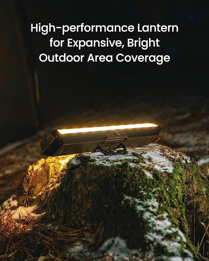 Claymore 3Face Pro X (Black) - Rechargeable Surface Area Camping Light for Trucks, Overlanding