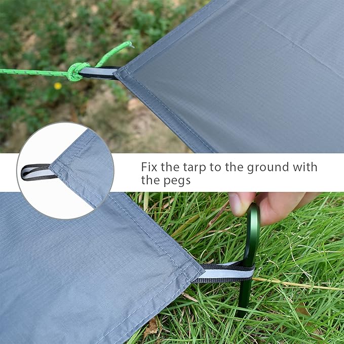 GEERTOP Portable Waterproof Tent Footprints Lightweight Camping Tent Ground Sheet Mat Sunshade