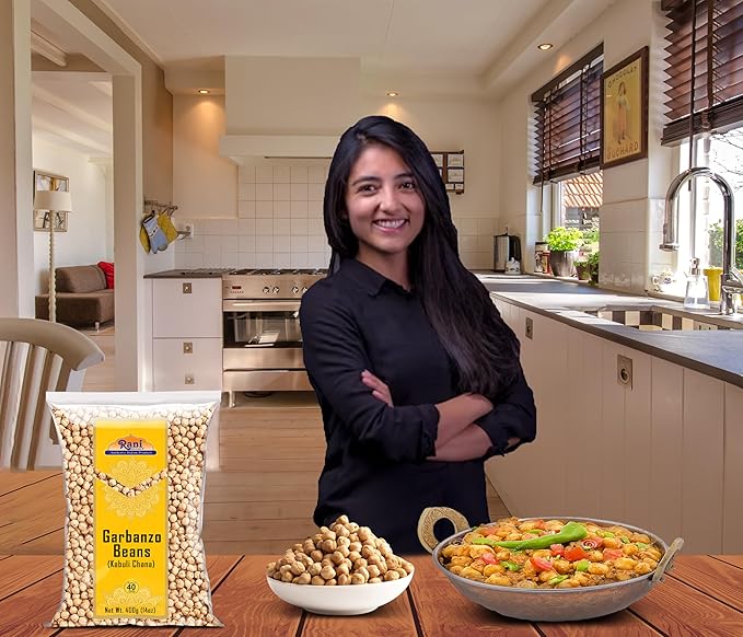 Rani Garbanzo Beans (Kabuli Chana) 14oz (400g) ~ All Natural | Vegan | Gluten Friendly | NON-GMO |
