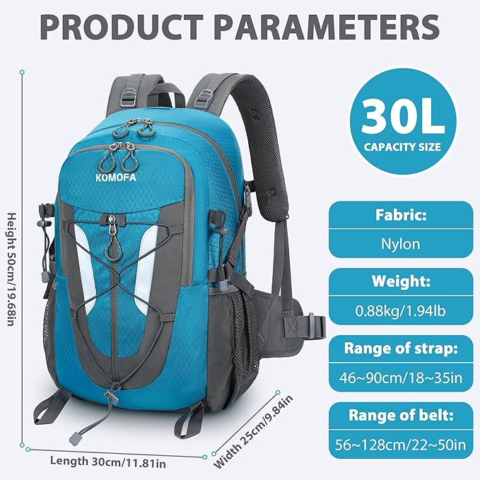 Hiking Backpack 30L Lightweight Travel Daypack Small Day Pack for Men Women Outdoor Camping