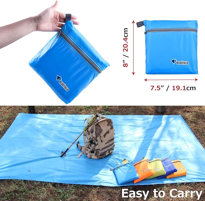 Azarxis Waterproof Camping Tent Tarp Hammock Rain Fly Footprint Ground Cloth Shelter Sunshade Beach