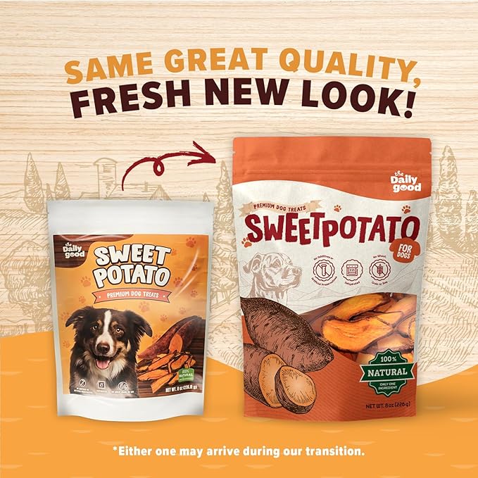 Sweet Potato Chews for Dogs- 100% All-Natural Single Ingredient Dog Treats- Crispy & Crunchy