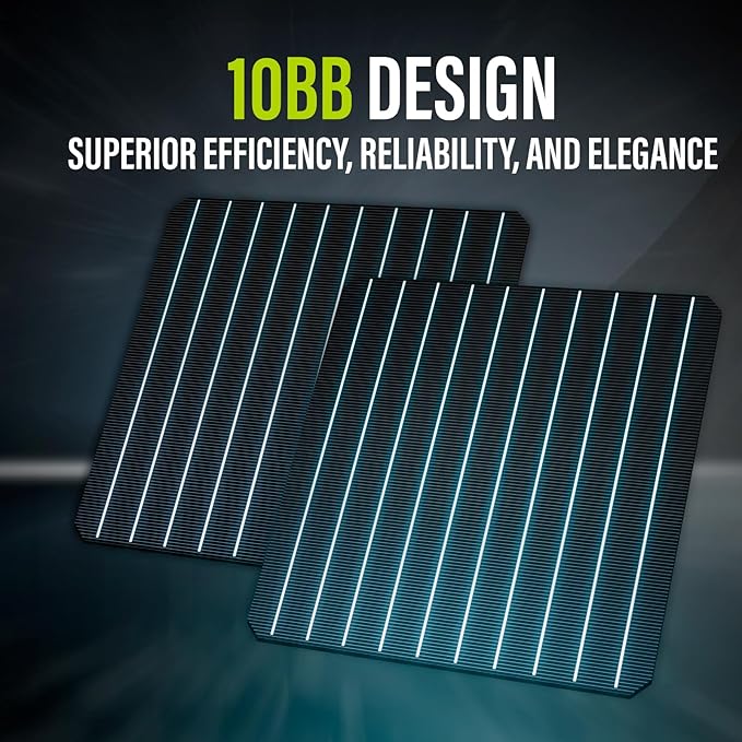 Newpowa 100 Watts Monocrystalline 100W 12V Solar Panel High Efficiency Mono Module RV Marine Boat