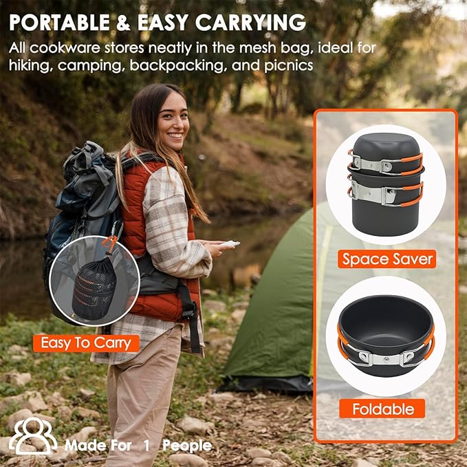 Camping Cookware Mess Kit