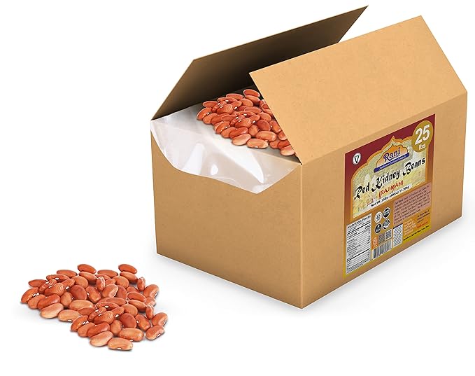 Rani Red Kidney Beans, Light 400oz (25lbs) 11.36kg Bulk Box ~ All Natural | Vegan | Gluten Friendly