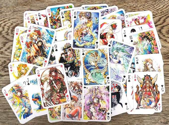 Anime Playing Cards # Poker Deck 54 Cards All Different # Nao Tsukiji Manga Artist Anime Yaoi