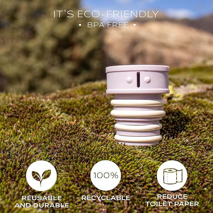 CuloClean Portable Bidet for Toilet, Travel, or Camping. Compatible with Any Plastic Bottle.