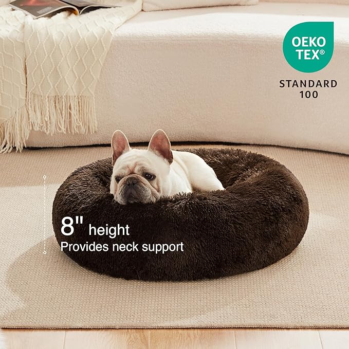 Love's cabin 24in Cat Beds for Indoor Cats - Cat Bed with Machine Washable, Waterproof Bottom