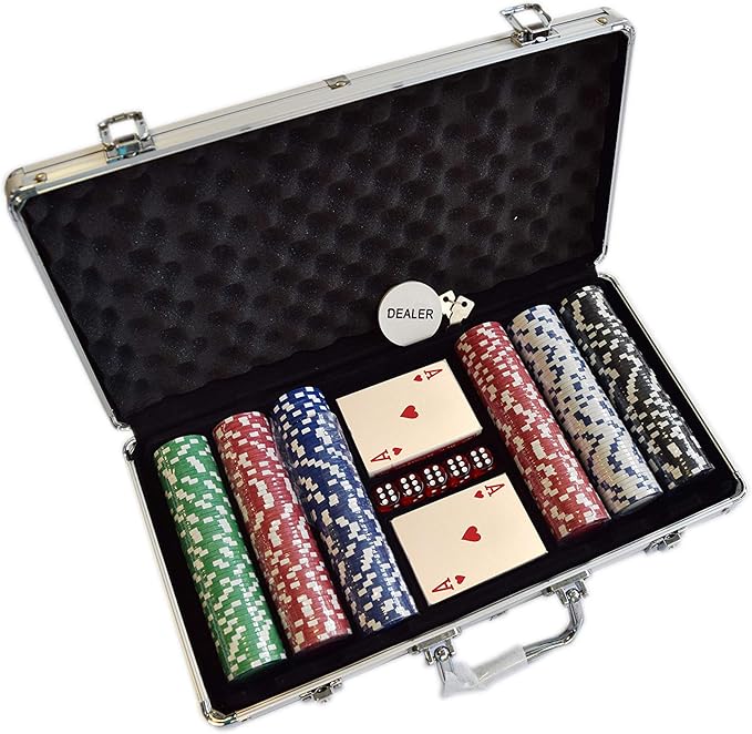HAN'S DELTA Poker Chip Set 11.5 Gram for Texas Holdem, Blackjack, Casino Gambling with Aluminum