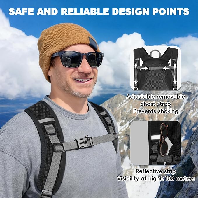Seektop 20L Foldable Waterproof Hiking Backpack, Ultralight Small Lightweight Daypack Packable