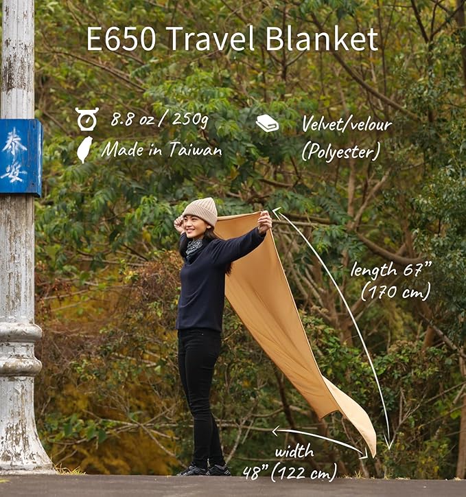 Travel Blanket Lightweight and Breathable, 67 x 48 in Soft Airplane Flight Blanket for Travelers
