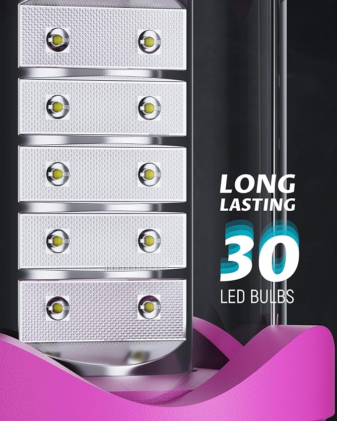 Lichamp 4 Pack LED Camping Lanterns, Battery Powered Camping Lights LED Collapsible Flashlight
