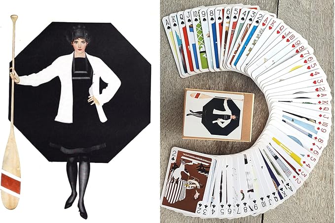 Art Deco Lady Playing Cards (Poker Deck 54 Cards All Different) Art Deco Lady Portrait by Coles