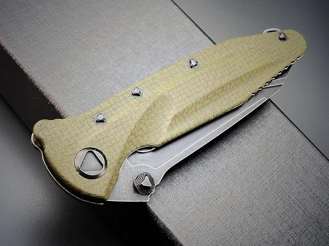 Eafengrow EF55 Pocket Knife Folding Knife G10 Handle D2 Steel Blade Folder EDC Tool Knifes for