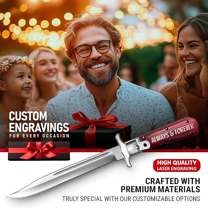 Custom Knife for Men and Women - Personalized Idea Gifts - Engraved Gifts for Dad Husband Boyfriend