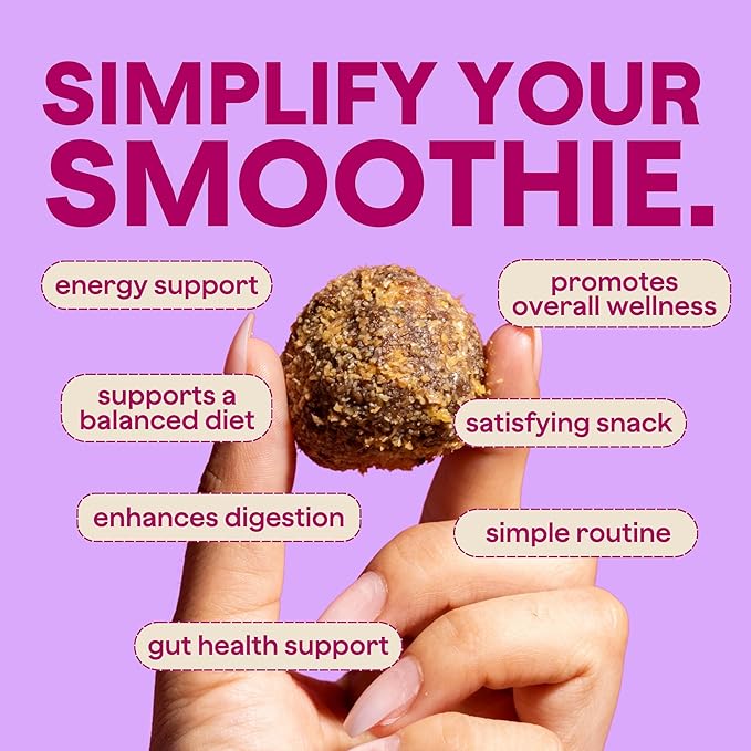 The Bomb Co. Blender Bomb, Get up & Goji, Superfood Smoothie Mix with Goji Berries, Hemp, Flax
