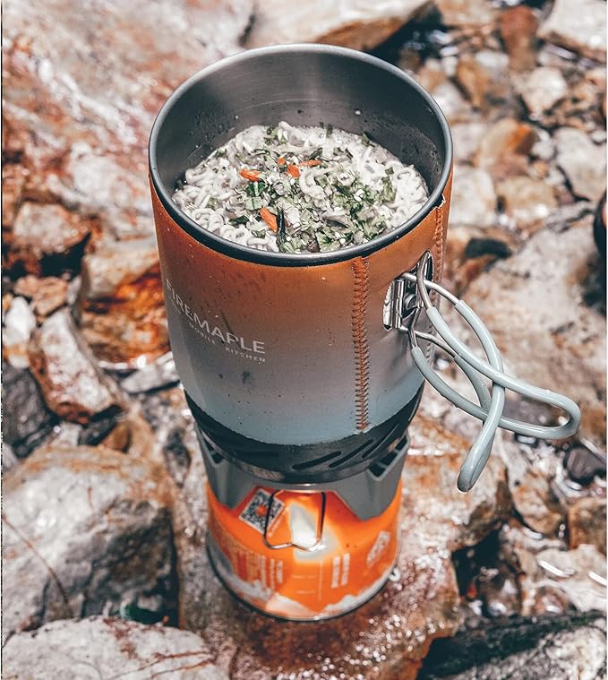 Fire-Maple "Fixed Star 1" Personal Cooking System | Pot/Jet Burner Stove System with Electric