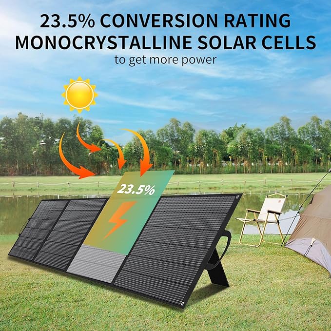 400W Portable Solar Panel for Power Station Generator,400 Watt Foldable Solar Panel Charger with