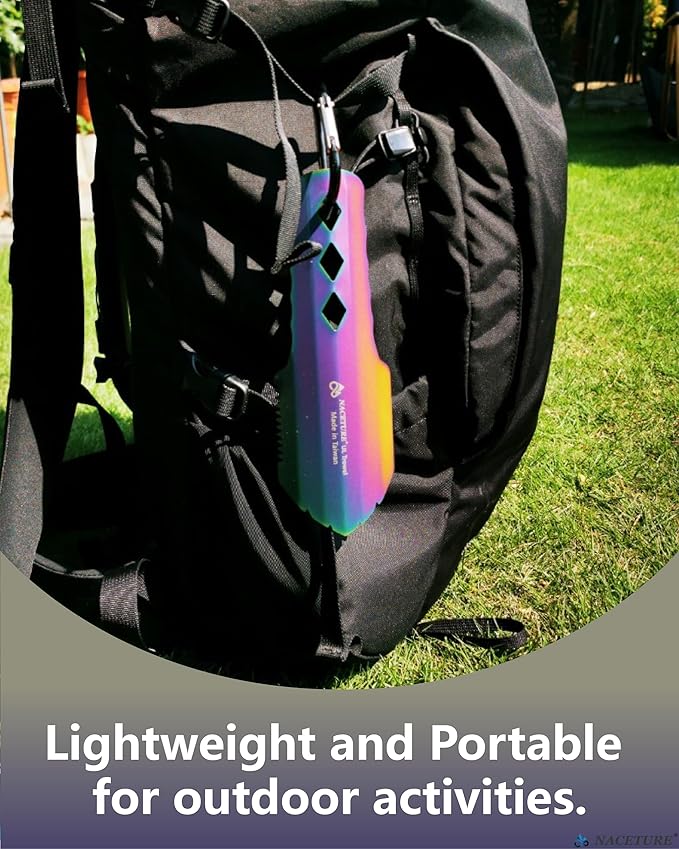 NACETURE Ultralight Backpacking Trowel Aluminum Shovel Small Potty Multitool with Longer Handle