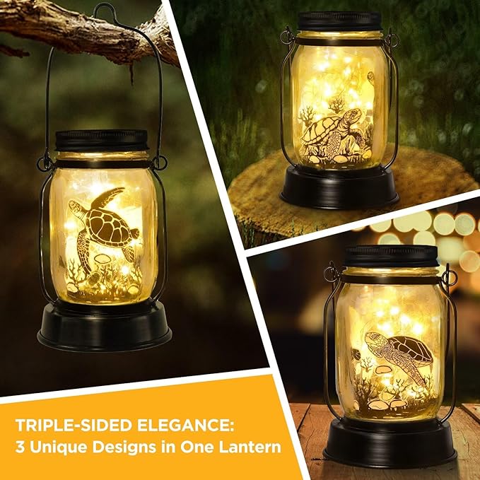 kyoryuger Sea Turtle Gifts for Women/Men Turtle Lovers Solar Lantern Mom Birthday, Mothers Day