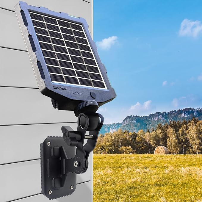 Trail Camera Solar Panel, WingHome Solar Battery Charger Kit 12V/1A 6V/1.5A with Build-in 2000mAH