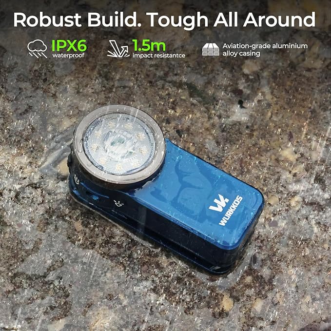 Wurkkos HD03 Rechargeable Flashlights EDC Clip-on Light, Bright 680 Lumens Pocket Flashlight