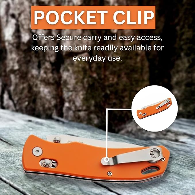 Rite Edge Premium 4.25" Moss G10 Rolling Lock (RLS) Folding Knife ??Stainless Steel Blade, Green