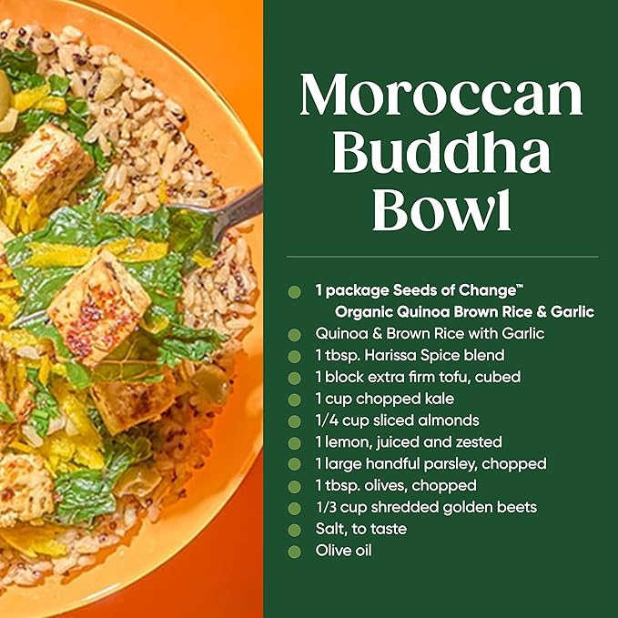 SEEDS OF CHANGE Organic Rice Variety Pack Quinoa and Brown Rice with Garlic & Whole Grain Brown