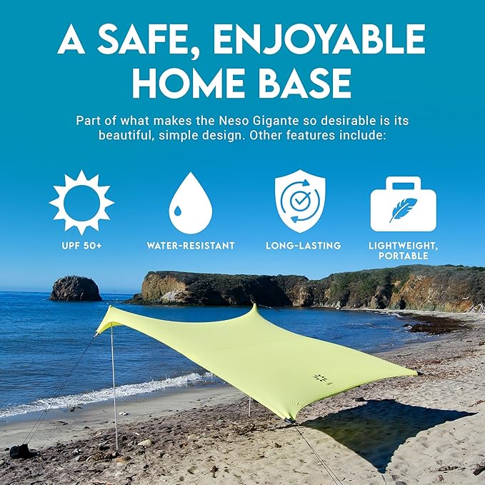 Neso Gigante - Portable Beach Tent - Ideal to Enjoy with Family and Friends - UPF 50+