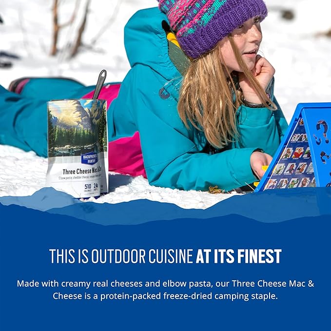Backpacker's Pantry Three Cheese Mac & Cheese - Freeze Dried Backpacking & Camping Food - Emergency