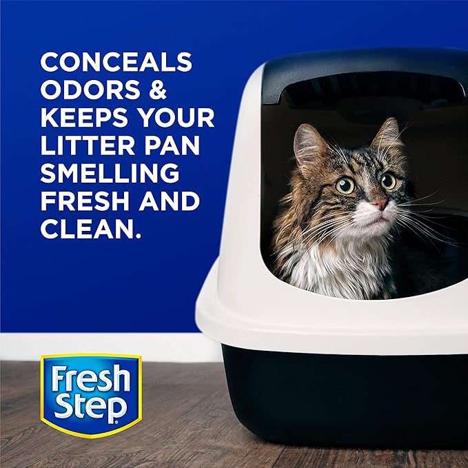 Fresh Step Cat Litter Crystals in Fresh Scent - Cat Litter Box Deodorizer - Combats Odors and
