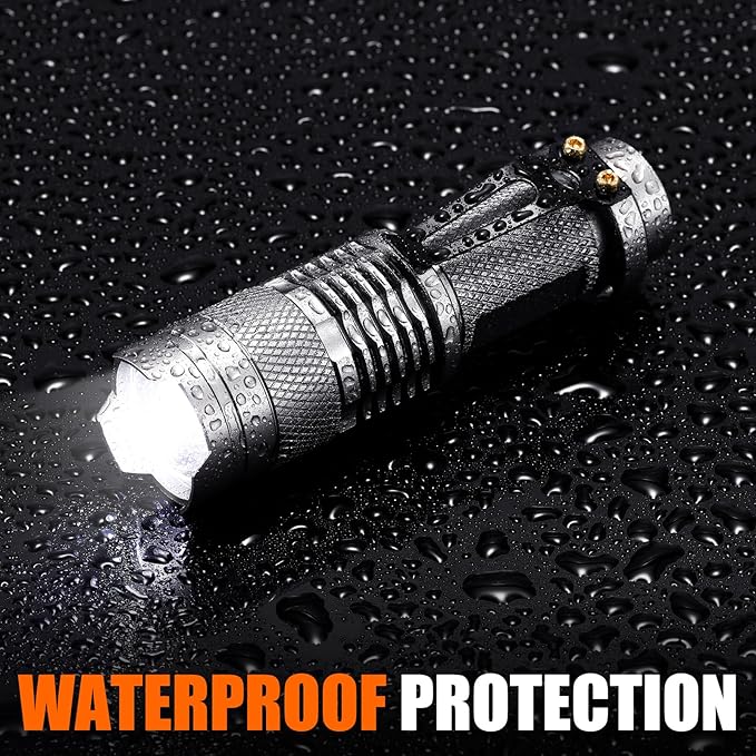 Fumete 20 Pieces LED Flashlight Mini 3 Mode Tactical Torch Small Water Resistant Pocket Flash Light